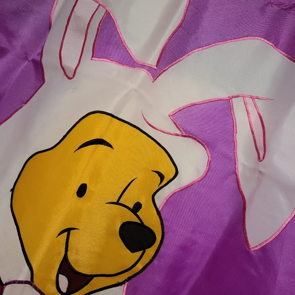 Winnie the Pooh Easter Bunny Large Flag - Picture 2 of 7